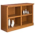 Realspace® Premium Multipurpose Bookcase, 2-Shelf, 32"H x 47 1/2"W x 15 1/2"D, Carolina Oak 1 thumbnail image