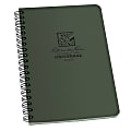 Rite in the Rain All-Weather Spiral Notebooks, Side, 4-5/8" x 7", 64 Pages (32 Sheets), Green, Pack Of 6 Notebooks