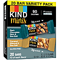 KIND Minis Nuts & Sea Salt Nut Bars Variety - Cholesterol-free, Gluten-free, Low Glycemic, Trans Fat Free, Low Sugar, Low Sodium - Dark Chocolate Nuts and Sea Salt, Caramel Almond and Sea Salt - 1.03 lb - 20 / Pack