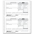 ComplyRight W-2 Continuous Tax Forms For 2017, Employee Copies B, C, 2 And 1/D For E-File, 4-Part, 9 1/2" x 11", Pack Of 100 Forms
