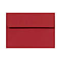 LUX Invitation Envelopes, #4 Bar (A1), Peel & Press Closure, Ruby Red, Pack Of 50