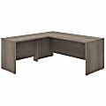 Bush Business Furniture Studio C 72"W L-Shaped Corner Desk With Return, Modern Hickory, Standard Delivery