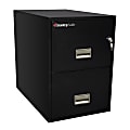Sentry®Safe FIRE-SAFE® 2-Drawer Vertical File Cabinet, 27 9/16"H x 19 5/8"W x 31"D, Black 1 thumbnail image