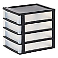 Iris Desktop Drawer Unit, 4 Drawers, Black 1 thumbnail image