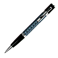 Monteverde® Jewelria™ Carbon Fiber Rollerball Pen, Fine Point, 0.7 mm, Blue Barrel, Black Ink
