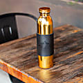 Custom Promotional Luxe Bottle, 22 Oz, Black/Gold