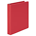 Wilson Jones® 3-Ring Binder, 1" Round Rings, 46% Recycled, Red 1 thumbnail image