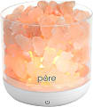 Pure Enrichment PureGlow USB Salt Lamp, 4-3/8"H x 4-1/2"W x 4-1/2"L, Pink