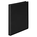Just Basics® Economy Nonview 3-Ring Binder, 1/2" Round Rings, Black 1 thumbnail image