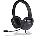 Cyber Acoustics AC-6012 USB Stereo Headset - Stereo - USB - Wired - 20 Hz - 20 kHz - Over-the-head - Binaural - Supra-aural - Noise Cancelling, Uni-directional Microphone - Black
