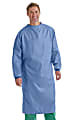 Medline 1-Ply Blockade/AngelStat® Surgeons' Gowns, Snap Neck And Snap Mid-Back, 2X, Ceil Blue, Pack Of 12 1 thumbnail image