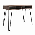 Ameriwood Home Owen 41"W Computer And Writing Desk With Storage, Weathered Oak