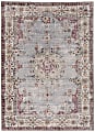 Linon Washable Area Rug, 5' x 7', Hailie Pale Blue/Ivory 1 thumbnail image