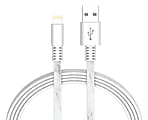 Ativa® Lightning Cable, 6', White Marble, 41529