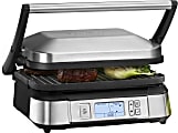 Cuisinart™ Smoke-Less Contact Griddler, 7”H x 10-1/2”W x 11-1/2D, Silver 1 thumbnail image