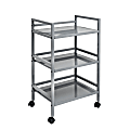Honey Can Do Multi-Purpose Rolling Cart, 19” x 31-1/4”, Gray 1 thumbnail image