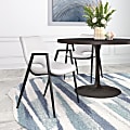 Zuo Desi Dining Accent Chairs, White/Black, Set Of 2 Chairs 1 thumbnail image