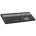 Cherry LPOS QWERTY Keyboard - 173 Keys - QWERTY Layout - 42 Relegendable Keys - Magnetic Stripe Reader - USB - Light Gray