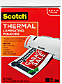 Scotch® Thermal Laminating Pouches TP3854-25, 8-1/2" x 11", Clear, Pack Of 25 Laminating Sheets 1 thumbnail image