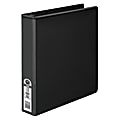 Just Basics® Basic View 3-Ring Binder, 1 1/2" Round Rings, Black