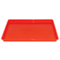 Romanoff Products Creativitray® Fingerpaint Trays, 17 1/2"H x 12 1/2"W x 1 1/4"D, Red, Pack Of 6