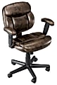 Brenton Studio® Ariel Bonded Leather Low-Back Task Chair, Brown 1 thumbnail image