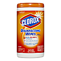 Clorox Disinfecting Wipes, Bleach-Free Cleaning Wipes - Ready-To-Use Wipe - Orange Fusion Scent - 7" Width x 8" Length - 75 / Canister - 1 Each