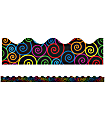 Carson-Dellosa Scalloped Border, Rainbow Swirls 1 thumbnail image