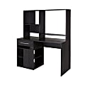 South Shore Annexe 48"W Computer Desk With Hutch, Gray Oak 1 thumbnail image