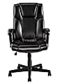 Realspace® Breckland Executive Bonded Leather High-Back Chair, Black 2 thumbnail image