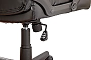 Realspace® Breckland Executive Bonded Leather High-Back Chair, Black 4 thumbnail image