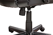 Realspace® Breckland Executive Bonded Leather High-Back Chair, Black 5 thumbnail image