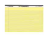 Roaring Spring Wide College Ruled Landscape Legal Pad, 11"x9.5" 40 Sheets, Canary - 40 Sheets - 80 Pages - 74501 1 thumbnail image