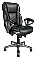 Realspace® MFMC400 Bonded Leather Multifunction High-Back Chair, Black 1 thumbnail image
