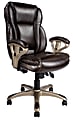Realspace® MFMC400 Bonded Leather Multifunction High-Back Chair, Brown 1 thumbnail image