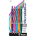 Pilot® Acroball Retractable Hybrid Gel Pens, Medium Point, 1.0 mm, Assorted Barrels, Assorted Ink Colors, Pack Of 5 Pens, 31808 1 thumbnail image