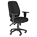 Bush Business Furniture Prosper High Back Multifunction Office Chair, Black Fabric, Premium Installation