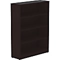 Lorell® Essentials 48"H 4-Shelf Bookshelf, Espresso 1 thumbnail image