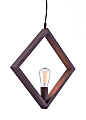 Zuo Modern Rotorura Ceiling Lamp, 17-7/10"W, Rust