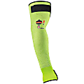 Ergodyne ProFlex 7941-PR Cut-Resistant Protective Arm Sleeves, 18", Medium, Lime, Pack Of 2 Sleeves