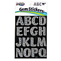 Artskills® Gem Alphabet Stickers, Large, 1 1/4", Custom, Silver, Pack Of 72