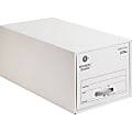 Business Source Stackable Storage File Drawer, Letter Size, 12 1/4" x 23 1/2" x 10 1/4" , White, 6 Box