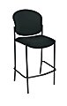 OFM Manor Series Café Height Stackable Chair, 45"H x 24 1/4"W x 25"D, Black, Set Of 2