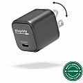 Plugable GaN USB C Charger Block, 30W Portable Charger - Foldable Prongs, PPS USBC Fast Charger  - PS30C1B 1 thumbnail image