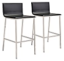 Zuo Modern Marina Bar Stool, Black