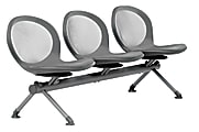 OFM Net Series Beam Seating, NB-3, 3 Seats, 30"H x 83"W x 24 3/4"D, Gray