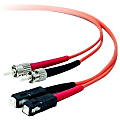 Belkin - Patch cable - ST/PC multi-mode (M) to SC/PC multi-mode (M) - 15 m - fiber optic - 62.5 / 125 micron - OM1 - orange