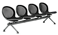 OFM Net Series Beam Seating, NB-4, 4 Seats, 30"H x 109"W x 24 3/4"D, Black/Gray