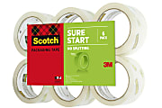 Scotch® 3500 High-Performance Packaging Tape Refill Rolls, 3" Core, 1-7/8" x 54-5/8 Yd., Clear, Pack Of 6