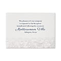 Custom Premium Wedding & Event Reception Cards, Symphony Of Lace, 4-7/8" x 3-1/2", Box Of 25 Cards 1 thumbnail image